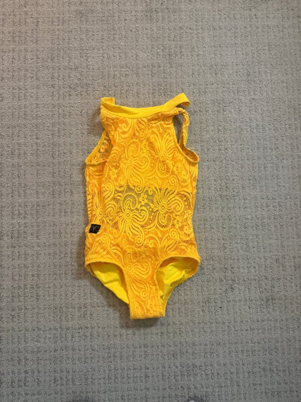 Yellow Kandi Kouture Leotard - Size Child XL
